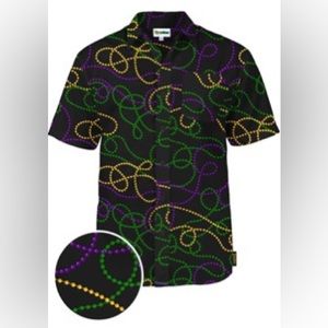 MENS Tipsy Elves Beads Boss Button Up Shirt